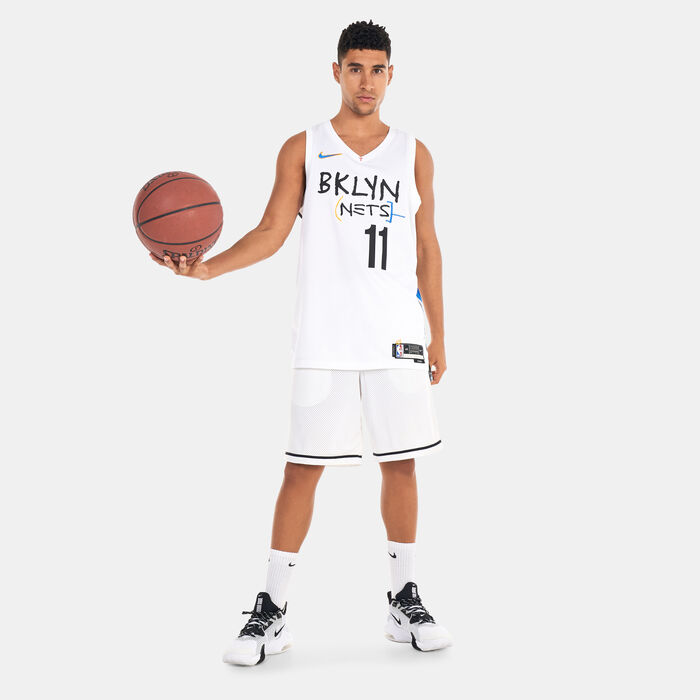 Nike Men's Dri-FIT NBA Swingman Kyrie Irving Brooklyn Nets City Edition Jersey White image number 2