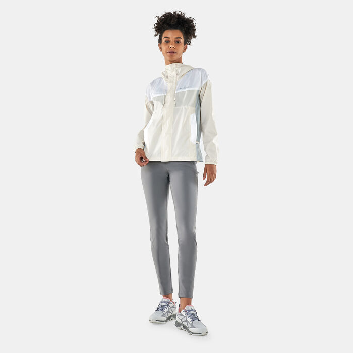 Columbia Women's Flash Challenger™ Novelty Windbreaker Jacket Beige Columbia Women's Flash Challenger™ Novelty Windbreaker Jacket Beige image number 2