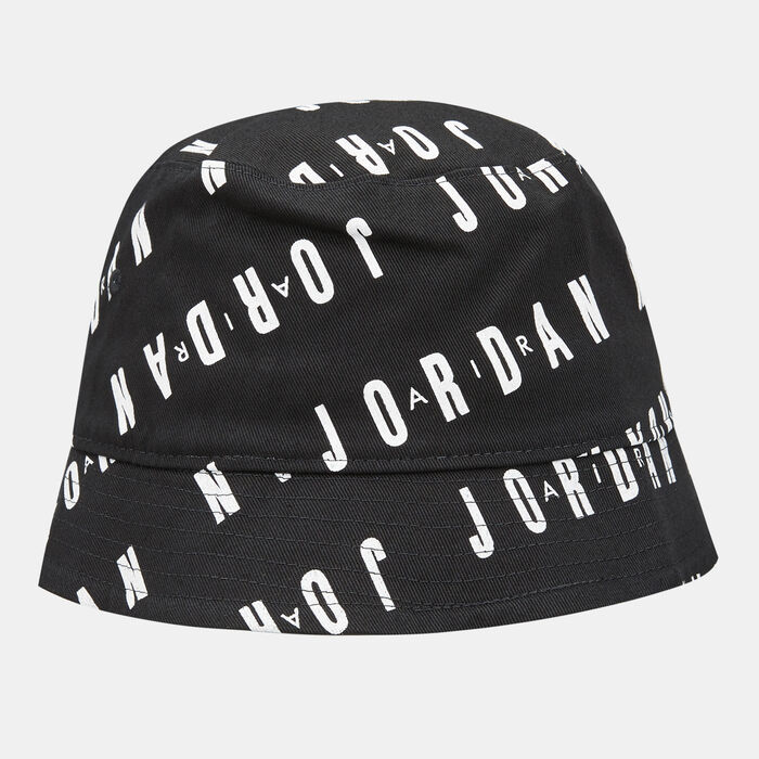 Nike Kids' Allover Print Bucket Hat Black Nike Kids' Allover Print Bucket Hat Black image number 1