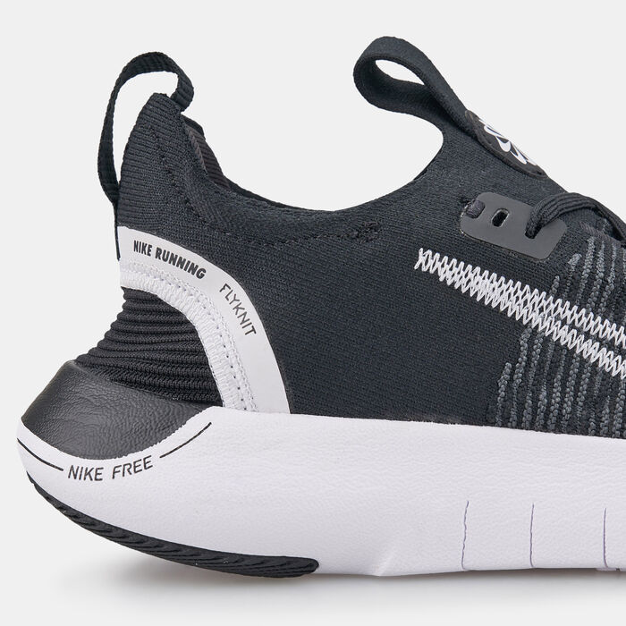 Nike Men's Free Run Flyknit Next Nature Road Running Shoes Black Nike Men's Free Run Flyknit Next Nature Road Running Shoes Black image number 4