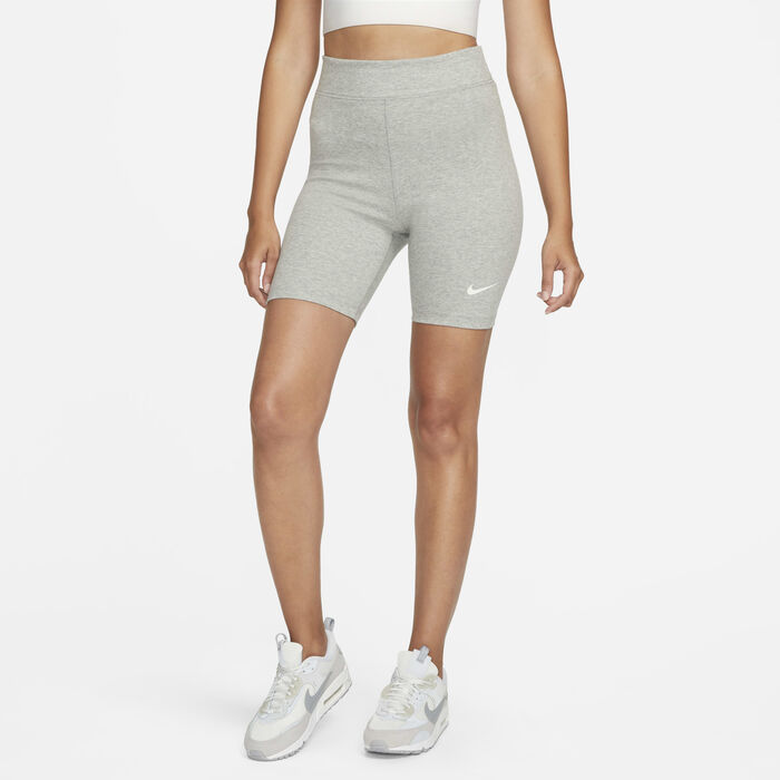 Nike Women's Sportswear Classic High-Waisted Biker Shorts Grey Nike Women's Sportswear Classic High-Waisted Biker Shorts Grey image number 0