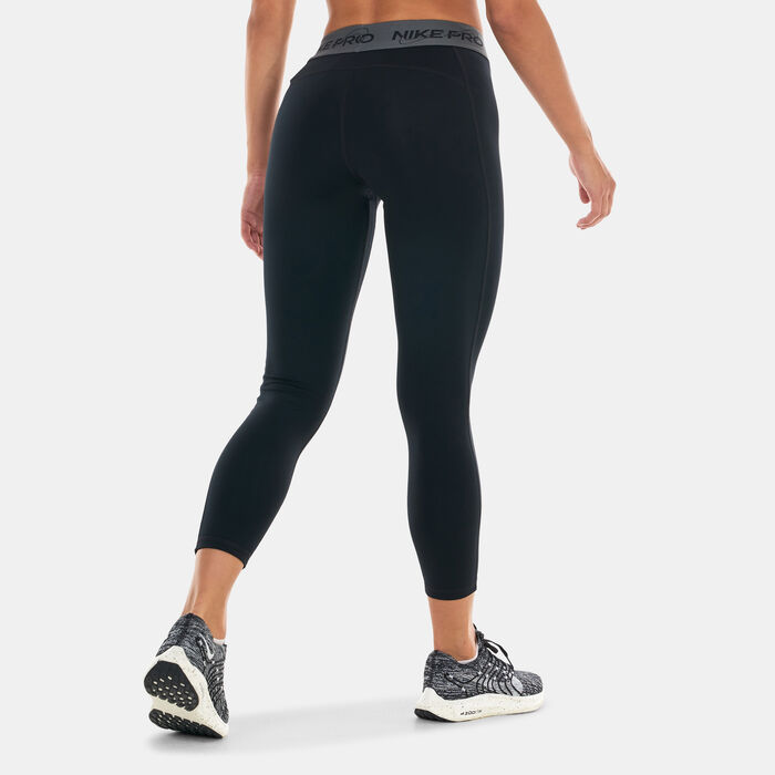 Nike Women's Pro Dri-FIT Graphic Leggings Black Nike Women's Pro Dri-FIT Graphic Leggings Black image number 1