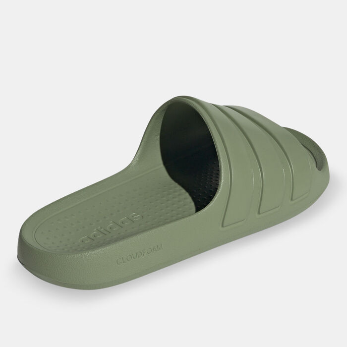 adidas Men's Adilette Flow Slides Green adidas Men's Adilette Flow Slides Green image number 2