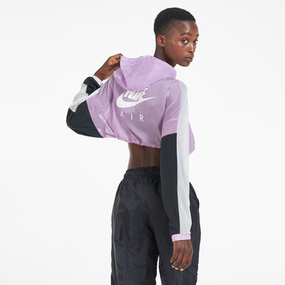 Nike Women's Air Cropped Jacket Purple Nike Women's Air Cropped Jacket Purple