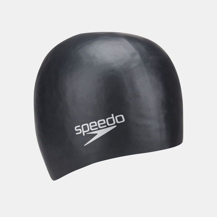 Speedo Long Hair Swimming Cap Black image number 0