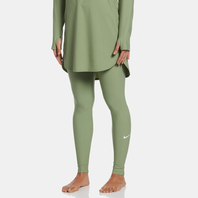 Nike Swim Women's Slim Fit Swimming Leggings Green Nike Swim Women's Slim Fit Swimming Leggings Green