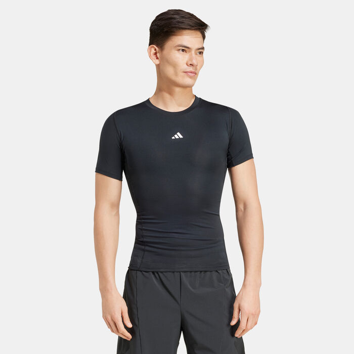 adidas Men's TECHFIT Training Compression Top Black adidas Men's TECHFIT Training Compression Top Black image number 0