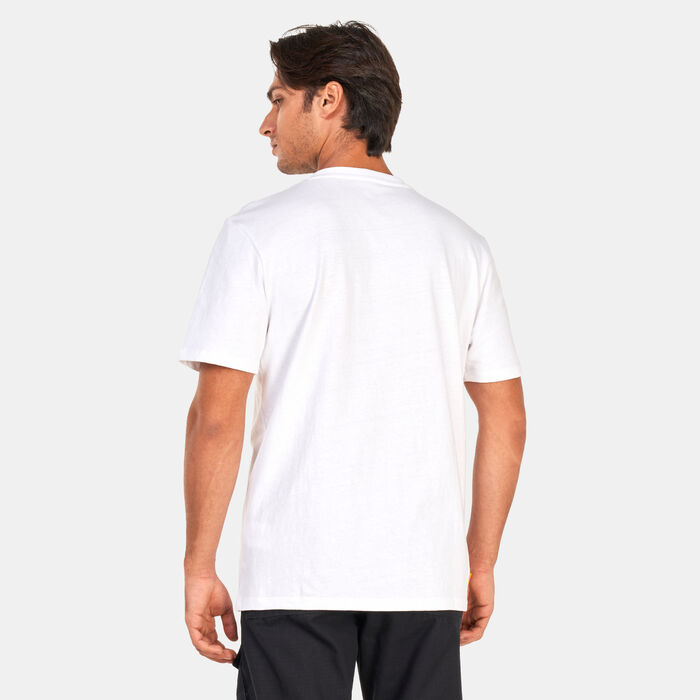 Timberland Men's Heavyweight Logo T-Shirt White image number 1
