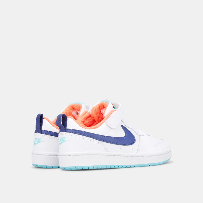 Nike Kids' Court Borough Low 2 Shoe (Younger Kids) White image number 2