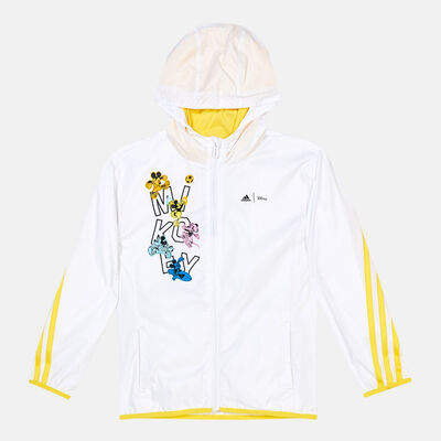 adidas Kids' x Disney Mickey Mouse Windbreaker Jacket White