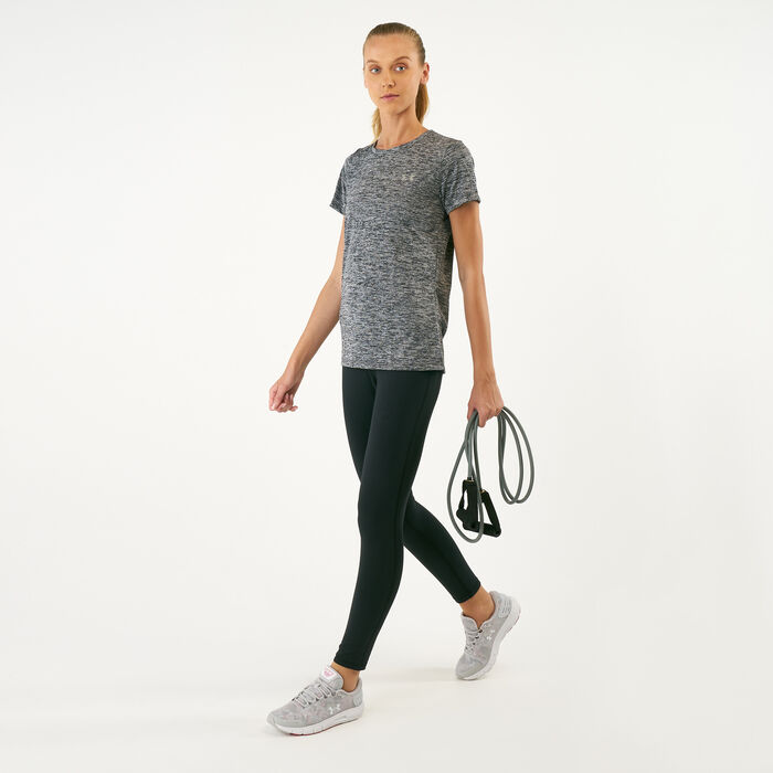Under Armour Women's UA Tech™ Twist Training T-Shirt Black Under Armour Women's UA Tech™ Twist Training T-Shirt Black image number 2