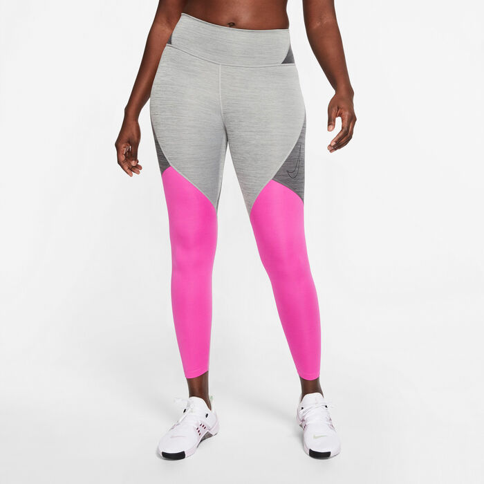 Nike Women's One Leggings Grey Nike Women's One Leggings Grey image number 0
