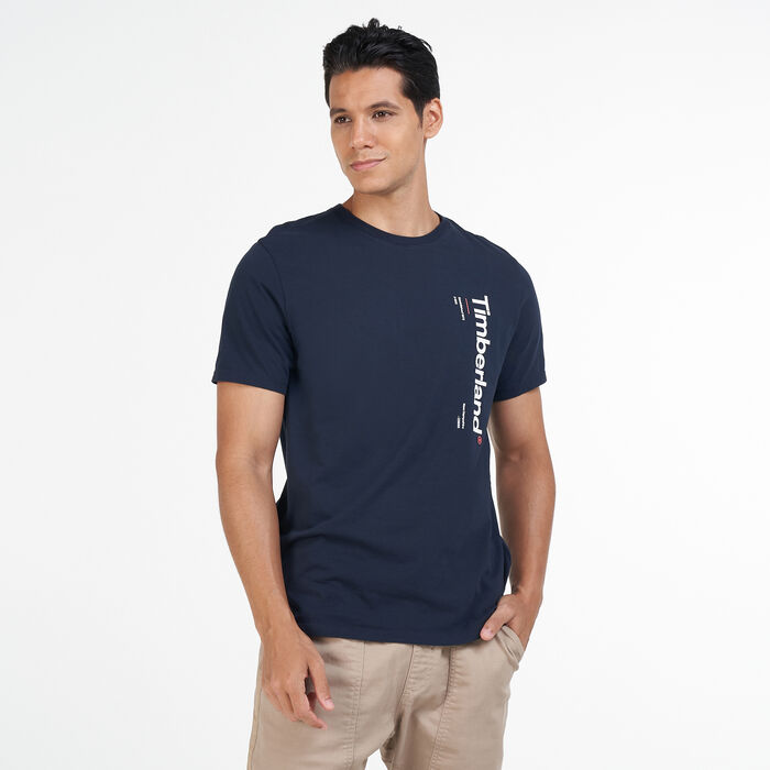 Timberland Men's Kennebec River Logo Carrier T-Shirt Blue Timberland Men's Kennebec River Logo Carrier T-Shirt Blue image number 0