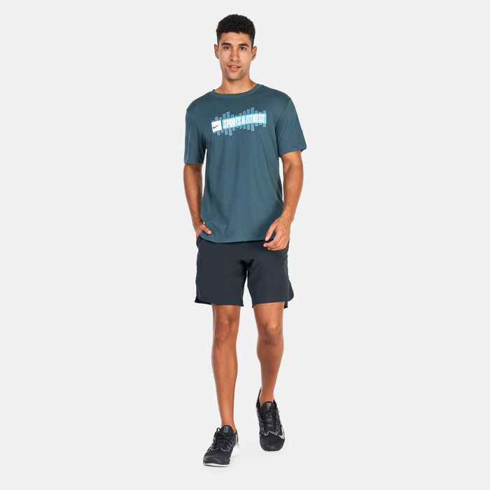 Nike Men's Dri-FIT Graphic Print T-Shirt Green Nike Men's Dri-FIT Graphic Print T-Shirt Green image number 2