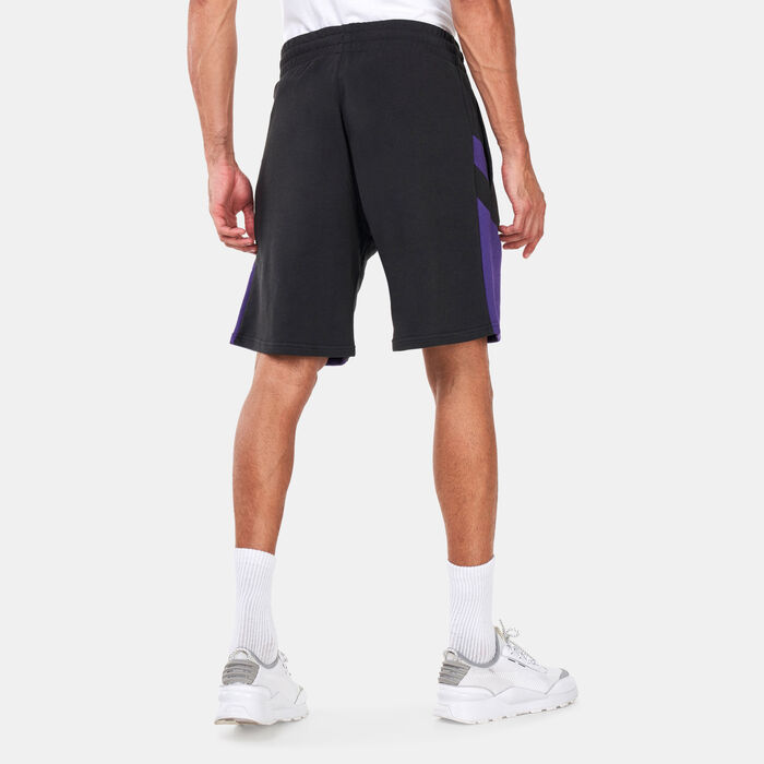New Era Men's NBA Los Angeles Lakers Team Shorts Black New Era Men's NBA Los Angeles Lakers Team Shorts Black image number 1