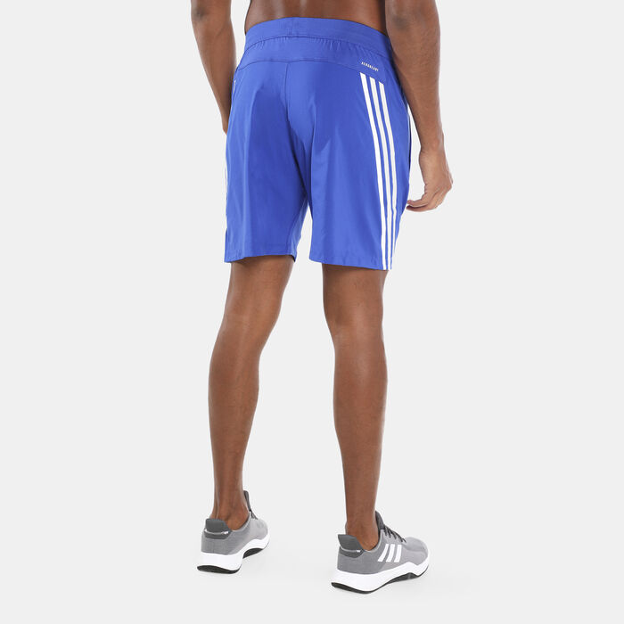 adidas Men's AEROREADY 3-Stripes 8-Inch Shorts Blue image number 1