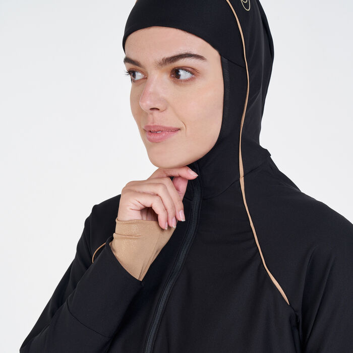 Nike Swim Women's Victory Luxe Swimming Leggings yellow image number 2