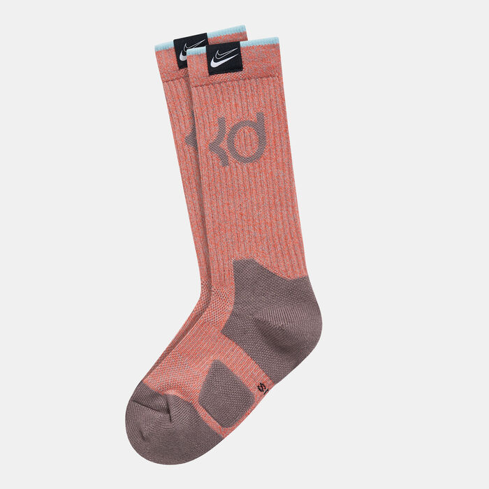 Nike KD Elite Crew Basketball Socks Brown Nike KD Elite Crew Basketball Socks Brown image number 0