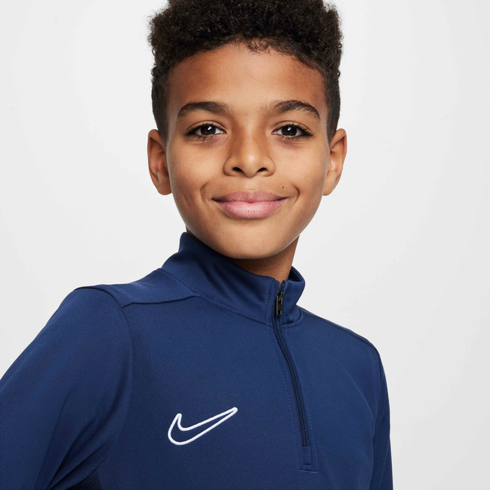 Nike Kids' Academy 1/4-Zip Football Drill Top Blue image number 2
