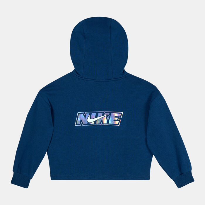 Nike Kids' Icon Clash Pullover Hoodie (Younger Kids) Blue Nike Kids' Icon Clash Pullover Hoodie (Younger Kids) Blue image number 1
