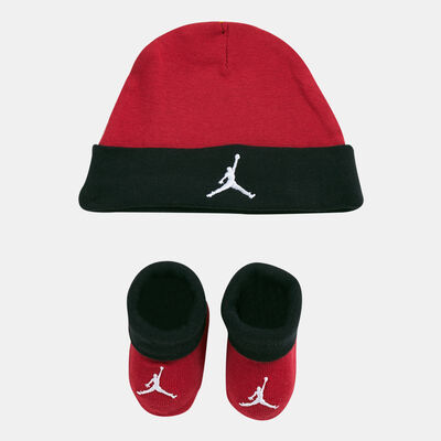 Jordan Kids' Basic Hat and Bootie Combo Set (Baby) Red Jordan Kids' Basic Hat and Bootie Combo Set (Baby) Red