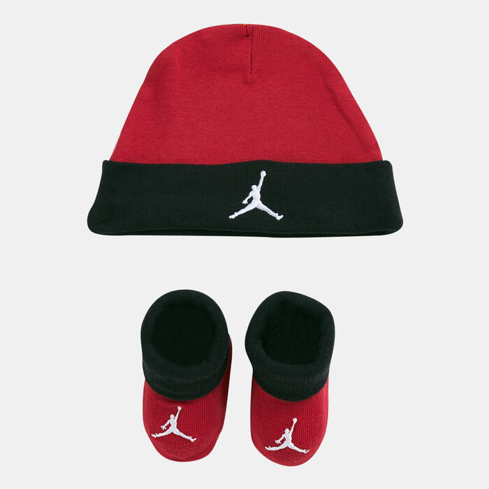 Jordan Kids' Basic Hat and Bootie Combo Set (Baby) Red Jordan Kids' Basic Hat and Bootie Combo Set (Baby) Red image number 0