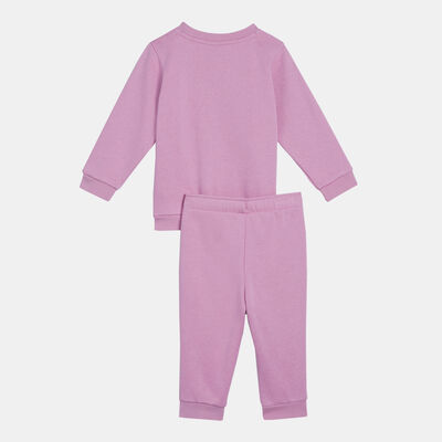 PUMA Kids' Minicats Essential+ Sweatshirt and Joggers Set Pink