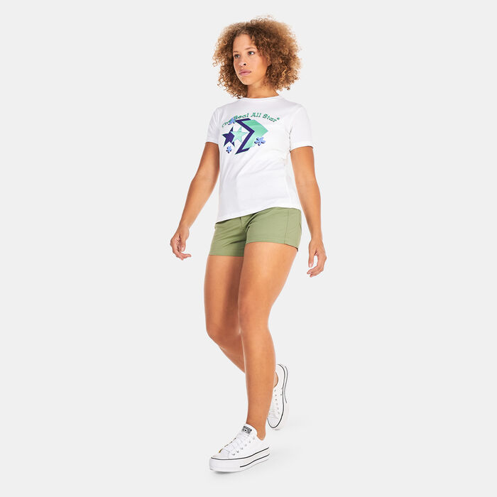 Converse Women's Logo Remix T-Shirt White Converse Women's Logo Remix T-Shirt White image number 2