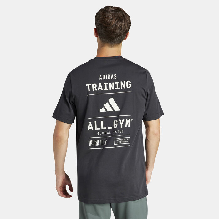 adidas Men's AEROREADY All-Gym Training T-Shirt Black adidas Men's AEROREADY All-Gym Training T-Shirt Black image number 1