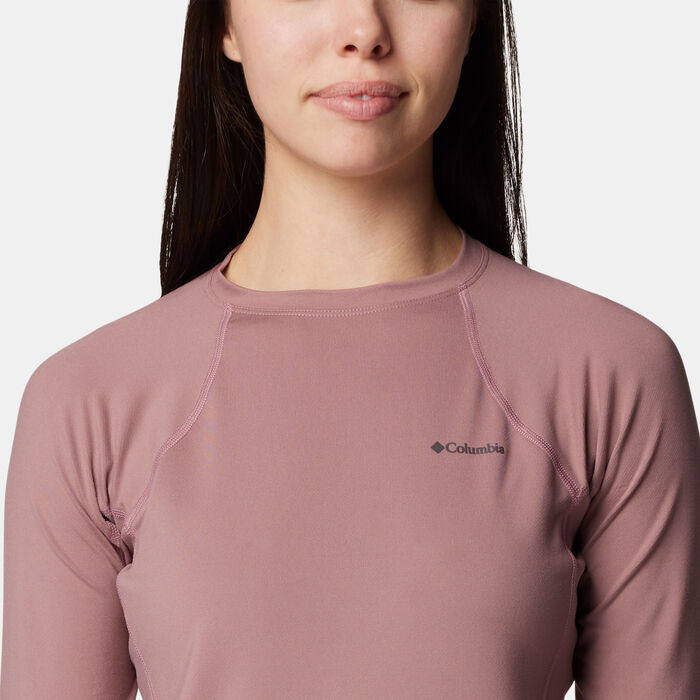 Columbia Women's Midweight Stretch Baselayer Long Sleeve Top Purple Columbia Women's Midweight Stretch Baselayer Long Sleeve Top Purple image number 2
