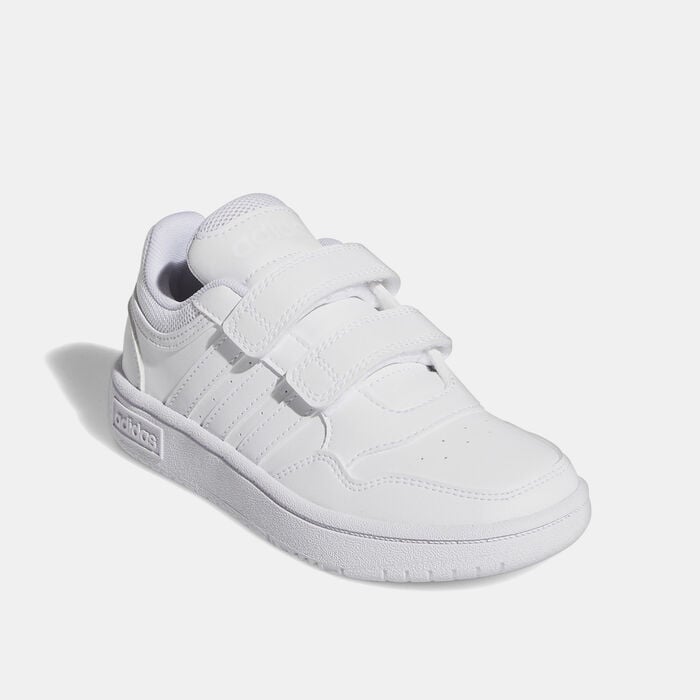 adidas Kids' Hoops Lifestyle Basketball Hook-and-Loop Shoe White adidas Kids' Hoops Lifestyle Basketball Hook-and-Loop Shoe White image number 1
