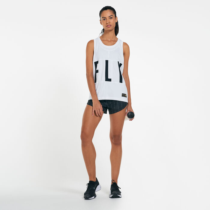 Nike Women's Dri-FIT Tempo Luxe Icon Clash Running Shorts Black image number 2