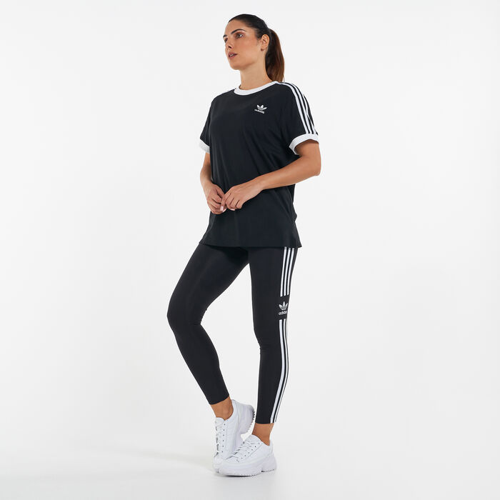 adidas Originals Women's Trefoil Leggings Black adidas Originals Women's Trefoil Leggings Black image number 4