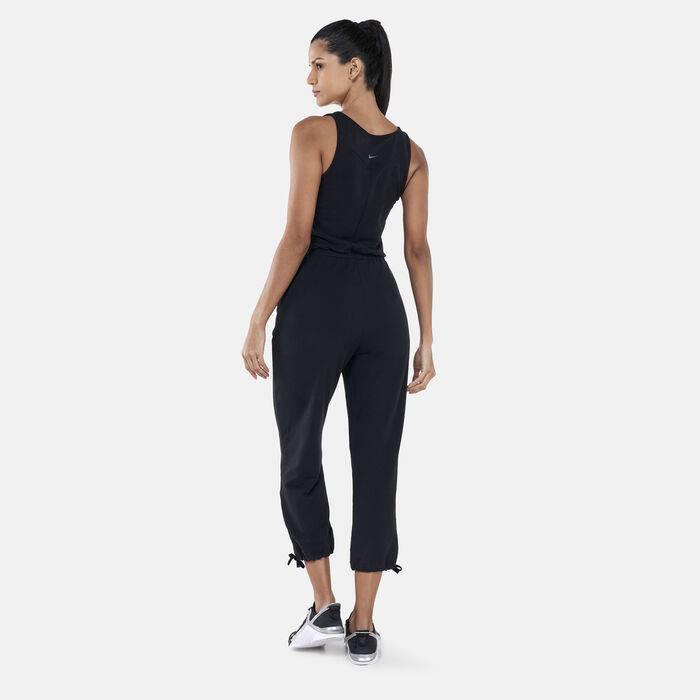 Nike Women's Yoga Dri-FIT Jumpsuit White Nike Women's Yoga Dri-FIT Jumpsuit White image number 1