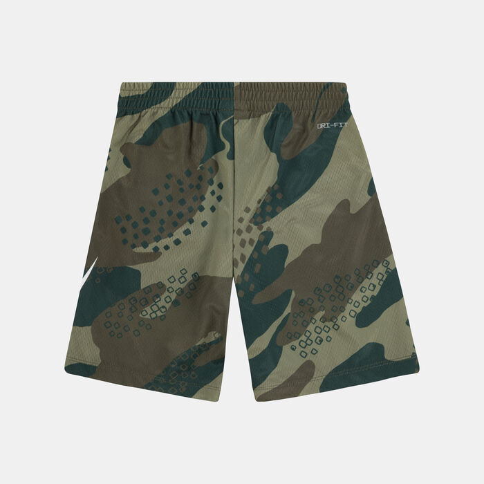 Nike Kids' Dri-FIT Club Camo Shorts Green Nike Kids' Dri-FIT Club Camo Shorts Green image number 1