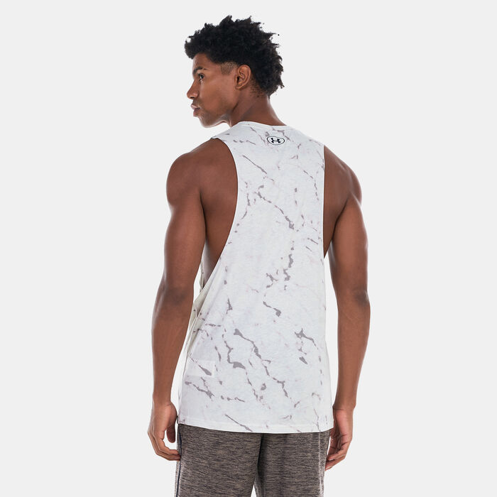 Under Armour Men's Project Rock Brahma Bull Tank Top White Under Armour Men's Project Rock Brahma Bull Tank Top White image number 1