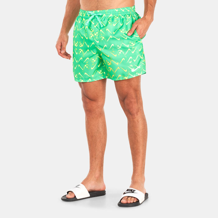 Nike Swim Men's 5 Volley Shorts Green Nike Swim Men's 5 Volley Shorts Green image number 1