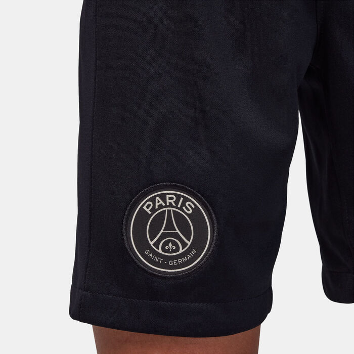 Jordan Kids' Paris Saint-Germain Stadium 3rd Shorts - 2023/24 Black image number 7