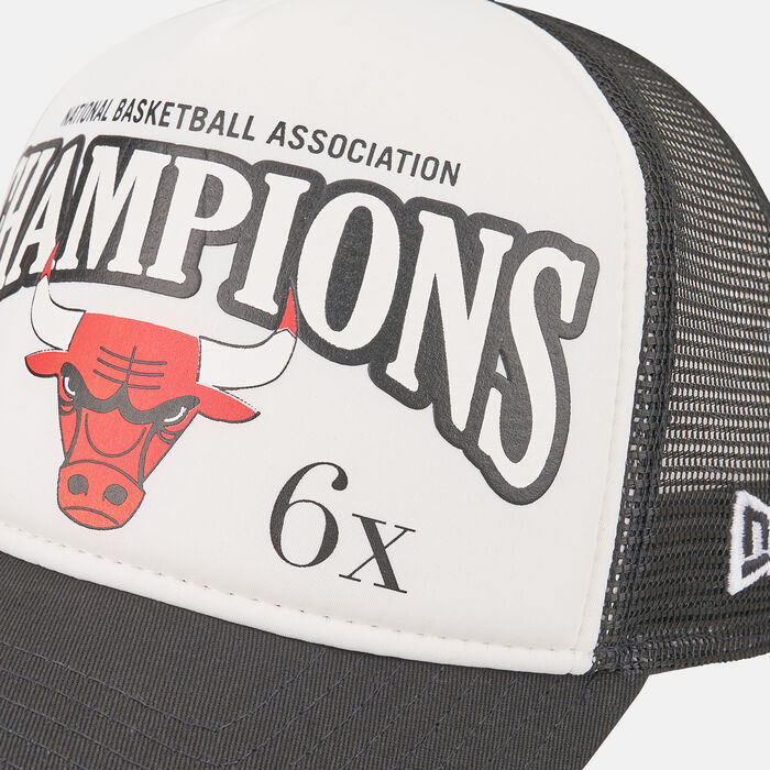 New Era Men's Chicago Bulls League Champions A-Frame Trucker Cap Black New Era Men's Chicago Bulls League Champions A-Frame Trucker Cap Black image number 2
