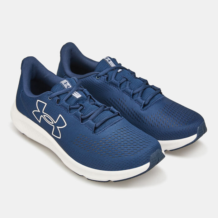 Under Armour Men's Charged Pursuit 3 Big Logo Running Shoes Blue Under Armour Men's Charged Pursuit 3 Big Logo Running Shoes Blue image number 2