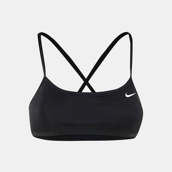 Nike Swim Women's Essential Racerback Bikini Top Black Nike Swim Women's Essential Racerback Bikini Top Black image number 0