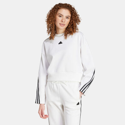 adidas Women's Future Icons 3-Stripes Sweatshirt White