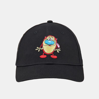 New Era Men's Stimpy Nickelodeon Character Black 9FORTY Adjustable Cap Black