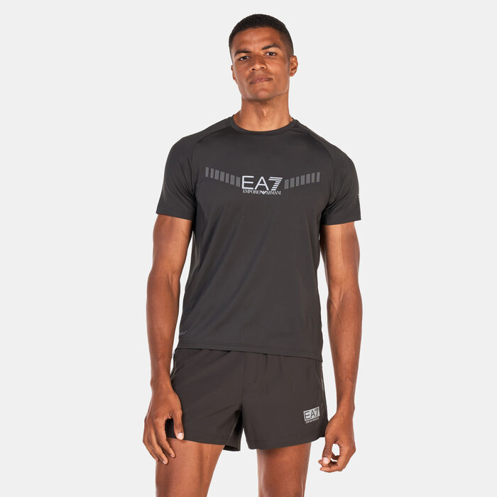 EA7 Emporio Armani Men's Ventus 7 T-Shirt Black EA7 Emporio Armani Men's Ventus 7 T-Shirt Black image number 0