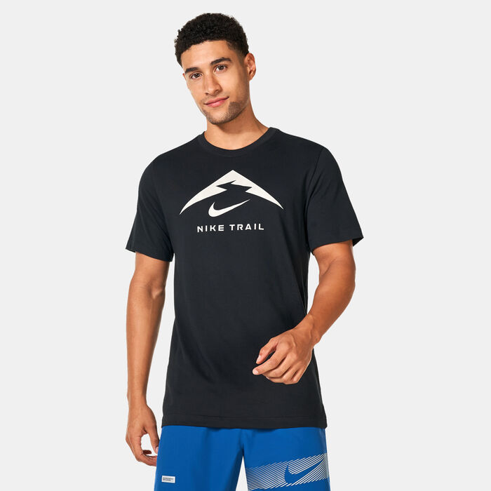 Nike Men's Dri-FIT Trail Running T-Shirt Black Nike Men's Dri-FIT Trail Running T-Shirt Black image number 0