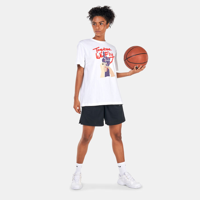 Nike Women's Swoosh Fly T-Shirt White Nike Women's Swoosh Fly T-Shirt White image number 2