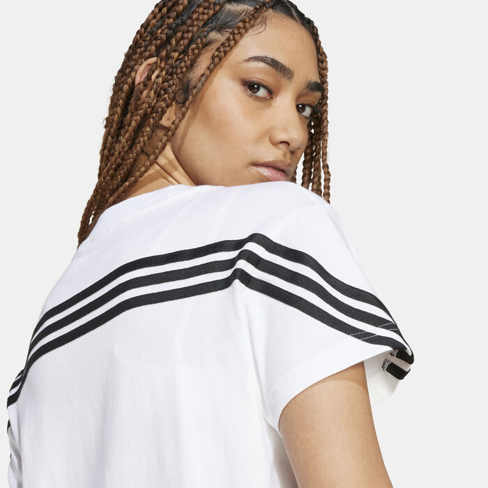 adidas Women's Future Icons 3-Stripes T-Shirt White adidas Women's Future Icons 3-Stripes T-Shirt White image number 4