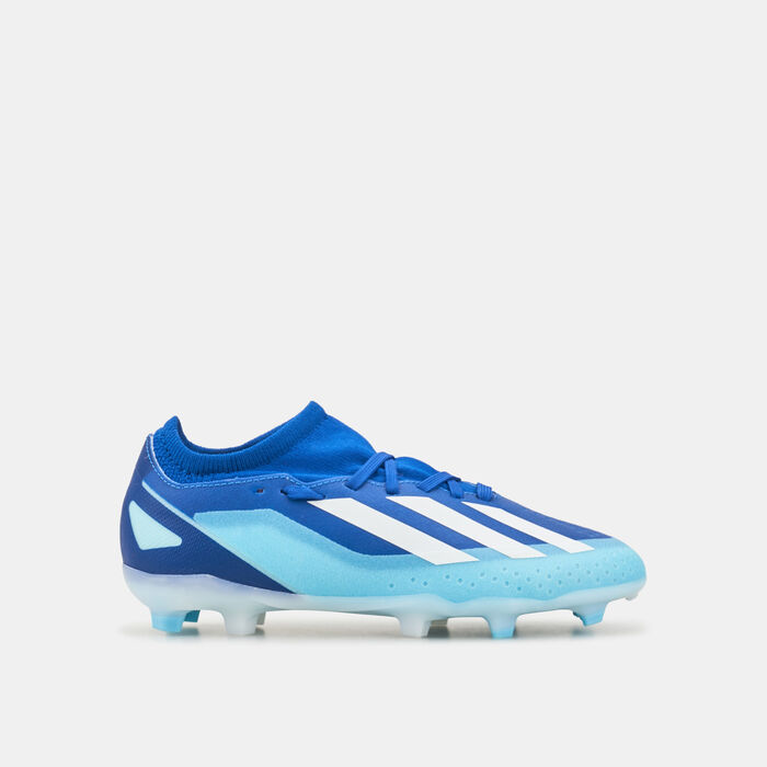 adidas Kids' X Crazyfast Injection.3 Firm Ground Football Shoes Blue adidas Kids' X Crazyfast Injection.3 Firm Ground Football Shoes Blue image number 0