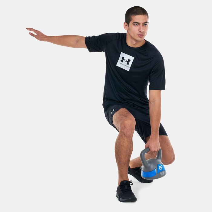 Under Armour Men's UA Tech™ Print Fill Training T-Shirt Black image number 2