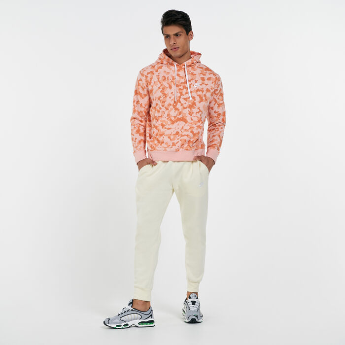 Nike Men's Sportswear Club Camo Hoodie Orange image number 2